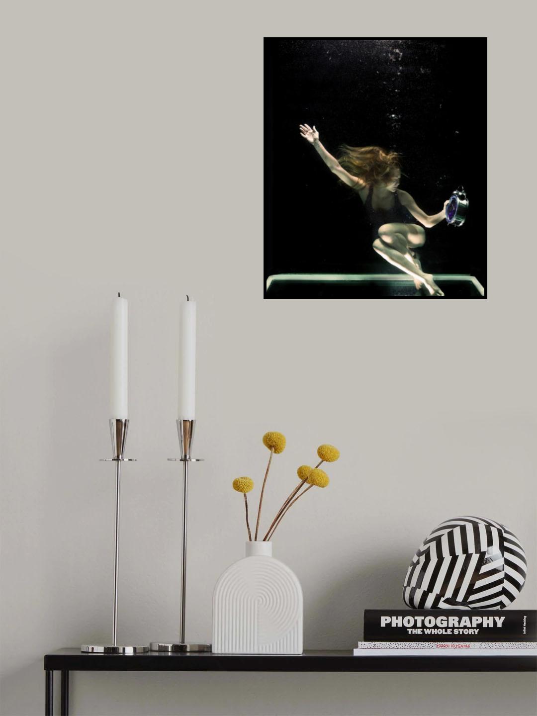 underwater artistic portrait shooting Poster och Canvastavla