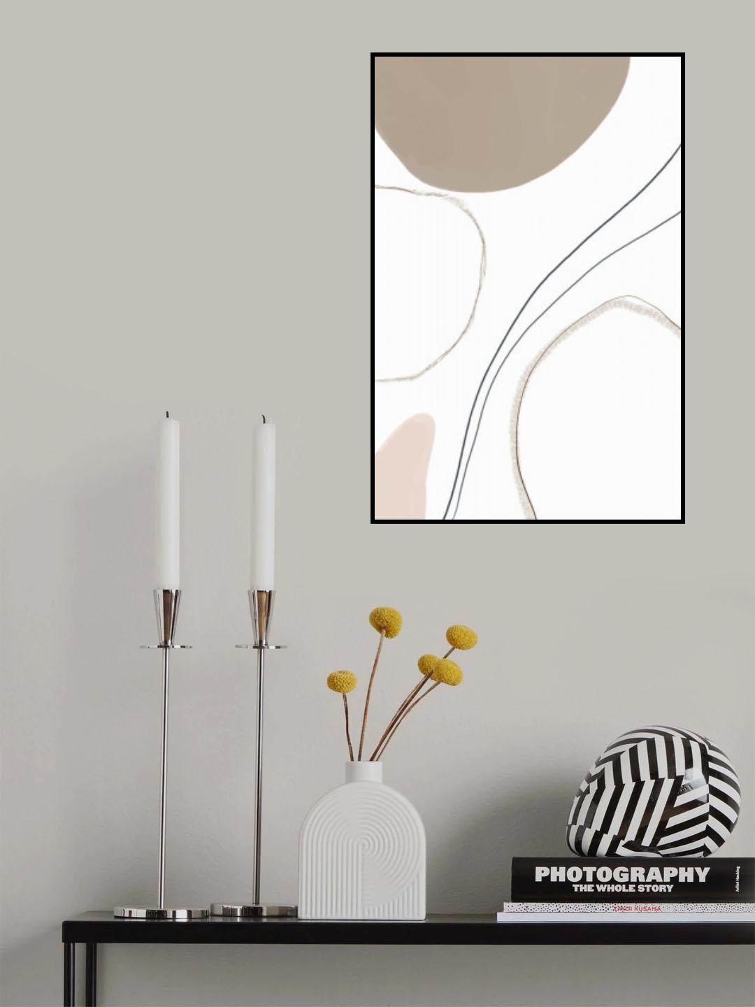 Abstract Line Art Poster och Canvastavla