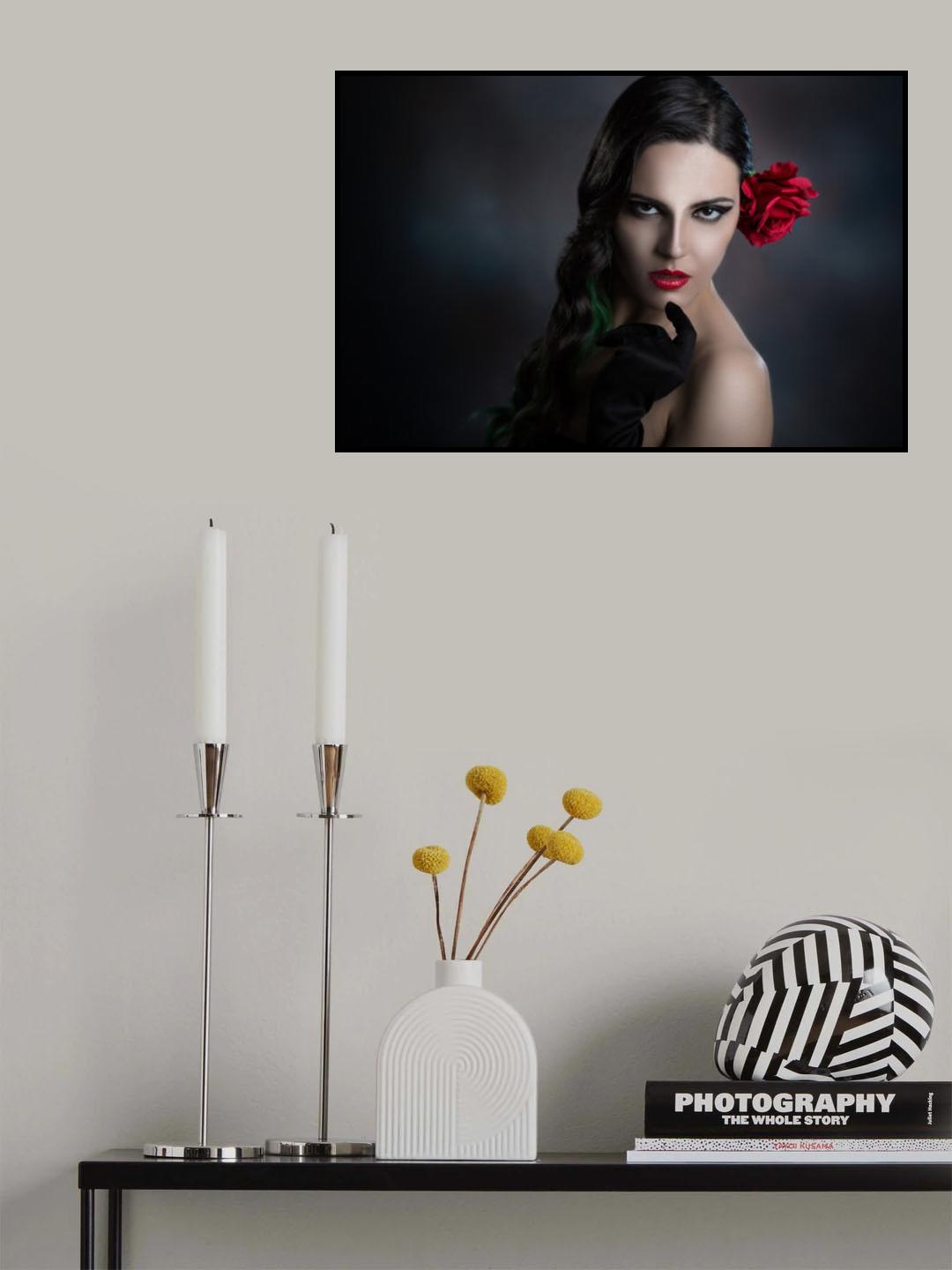 The red rose Poster och Canvastavla