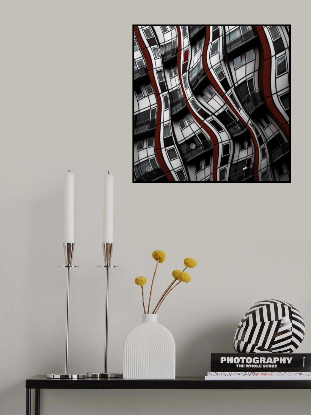 The red curtain Poster och Canvastavla