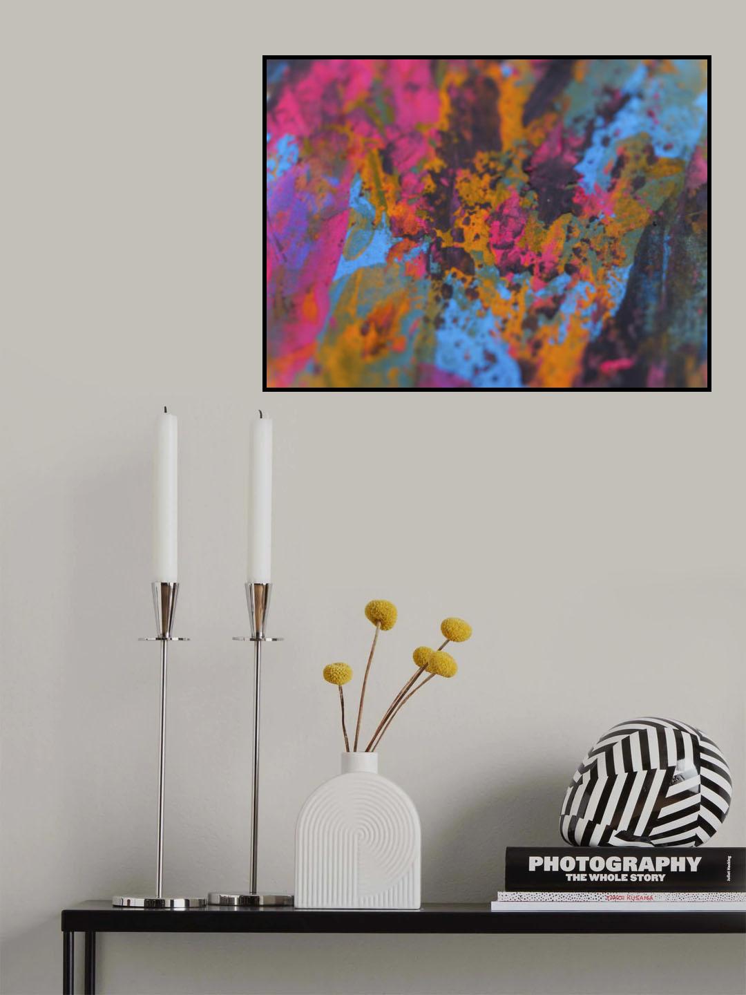 colored paints Poster och Canvastavla
