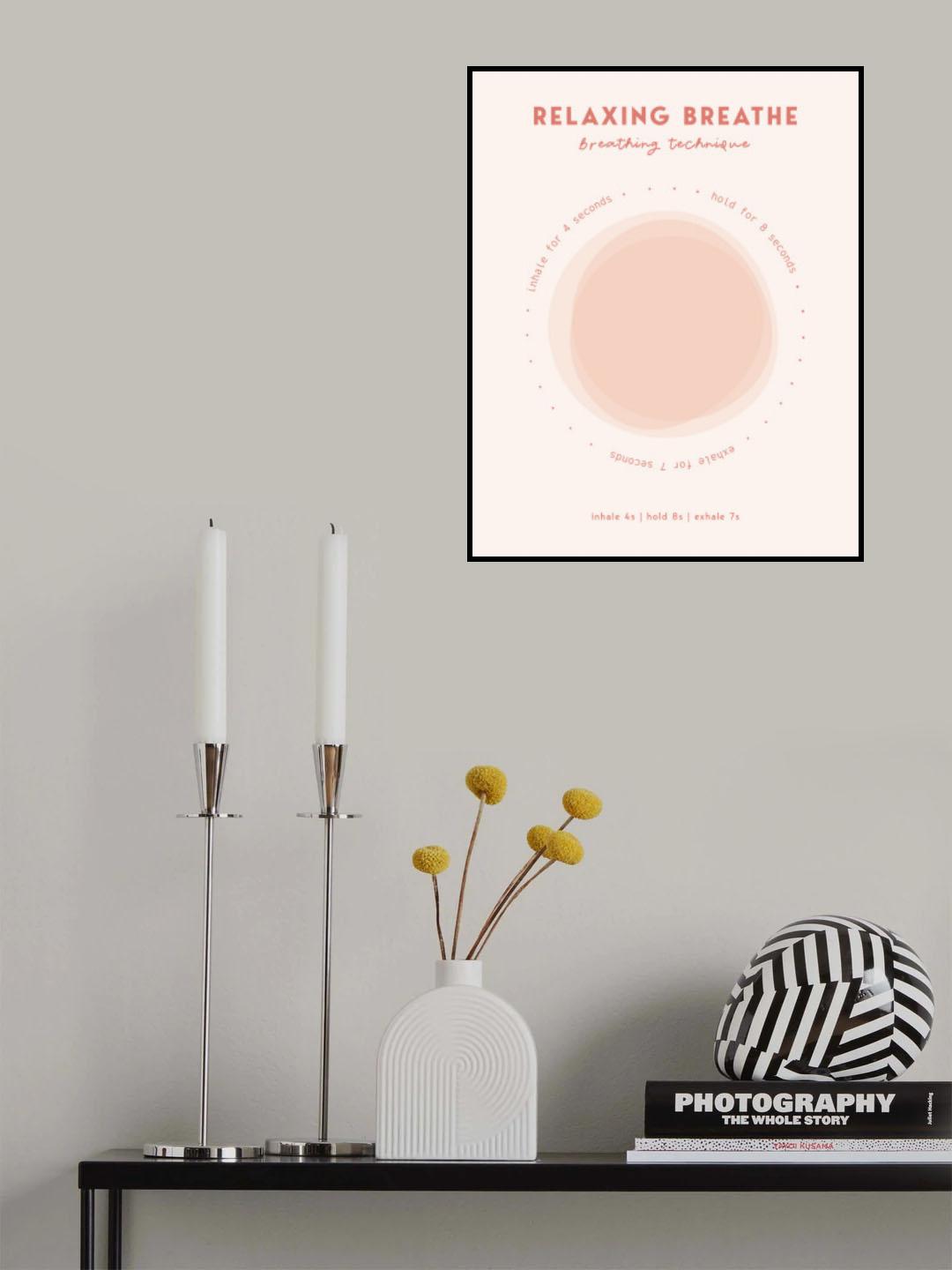 Relaxing Breathe Poster och Canvastavla