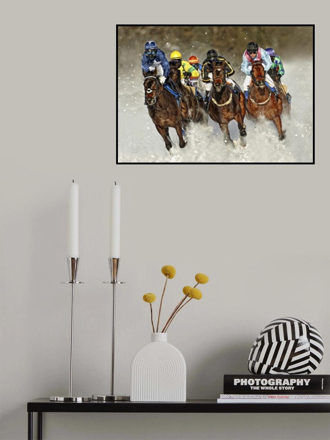 White Turf Poster och Canvastavla