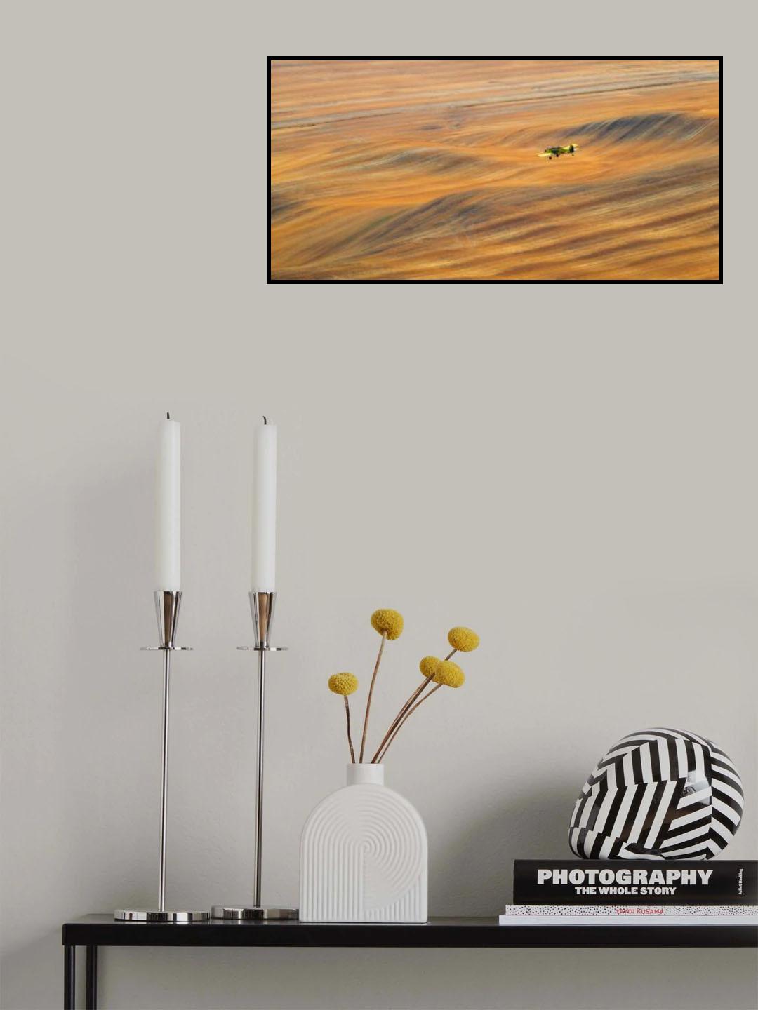 Fly over amber wave Poster och Canvastavla