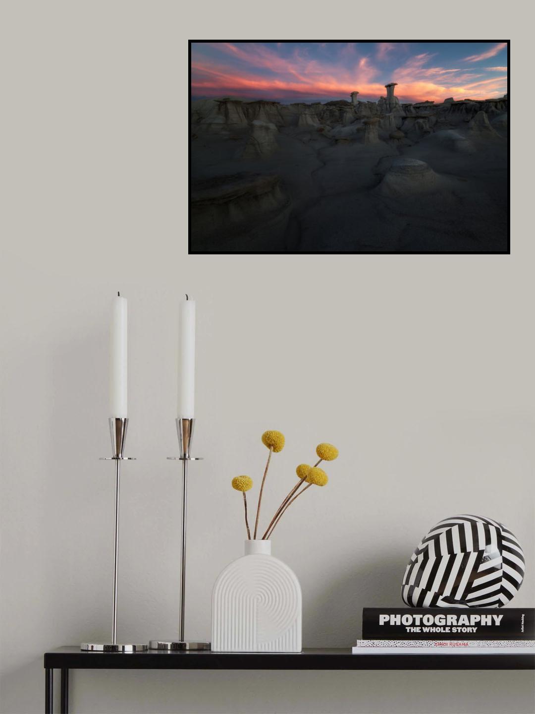 Badland After Sunset Poster och Canvastavla
