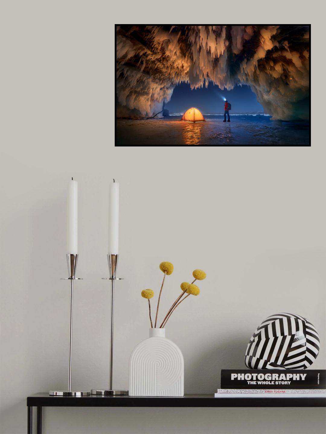 Baikal's Ice Cave Poster och Canvastavla