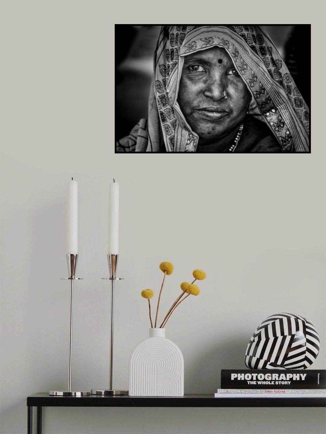 Indian woman. Poster och Canvastavla