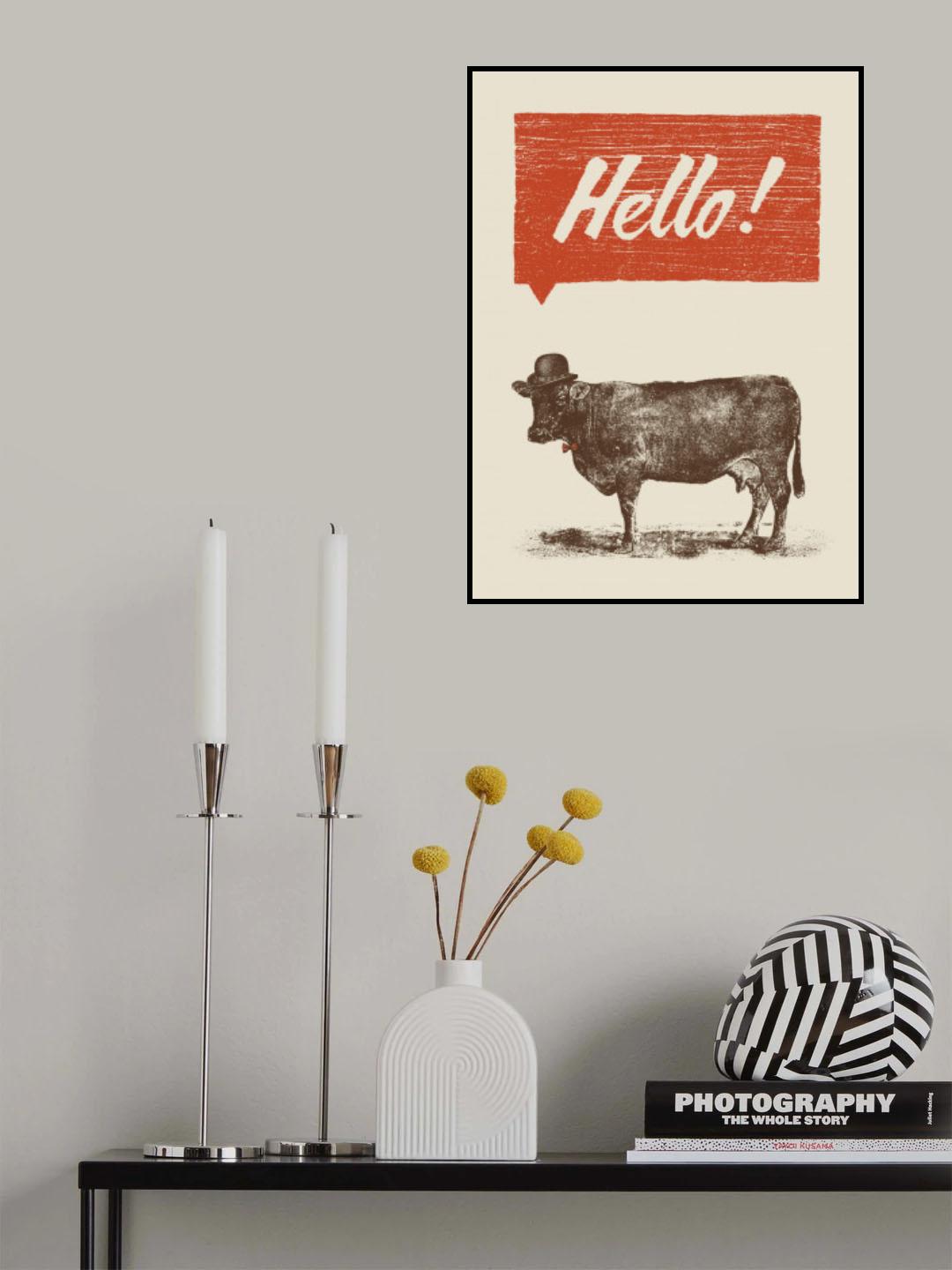 Hello Poster och Canvastavla