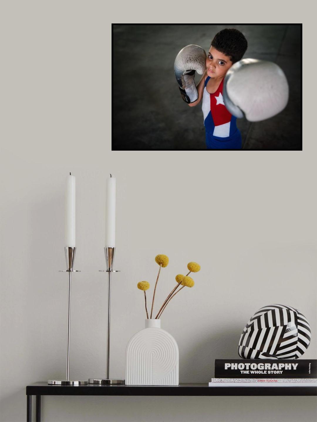Boxing boy Poster och Canvastavla