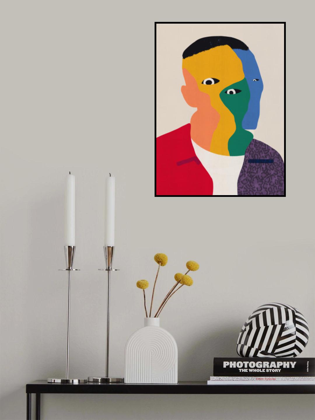 Colors of Personalities Portrait Poster och Canvastavla