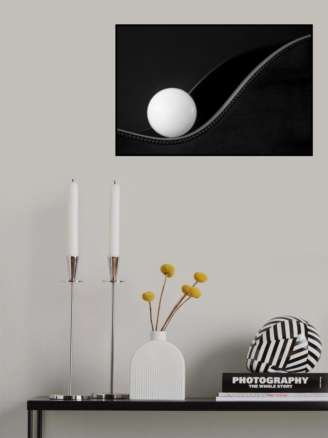 Ball on a Curve Poster och Canvastavla