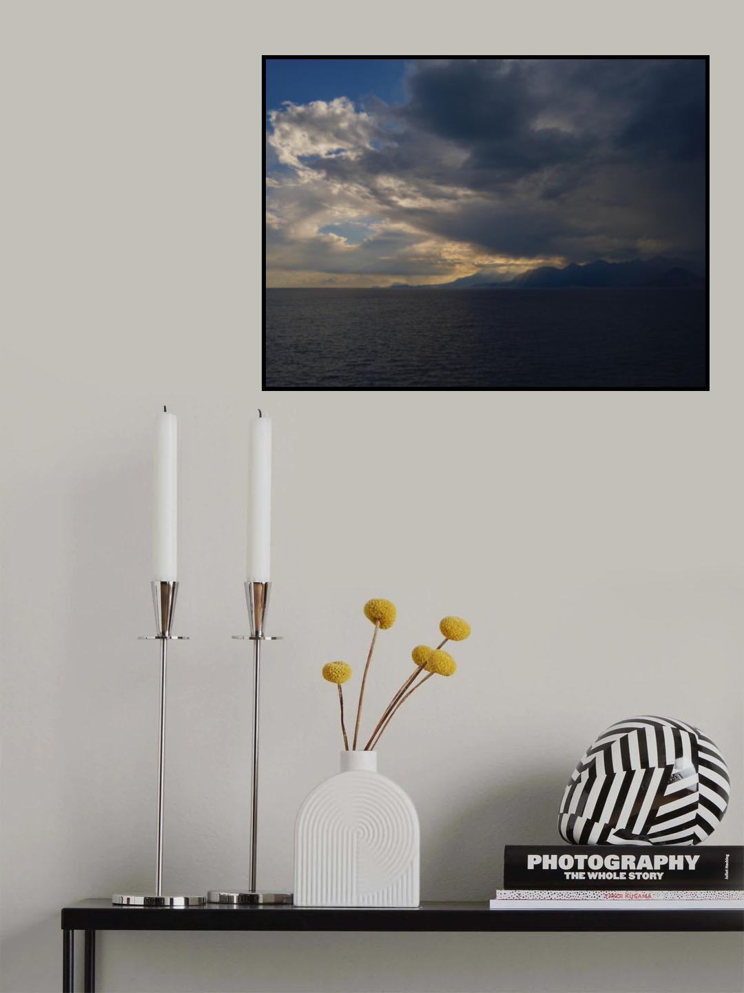 stormy weather and seascape Poster och Canvastavla