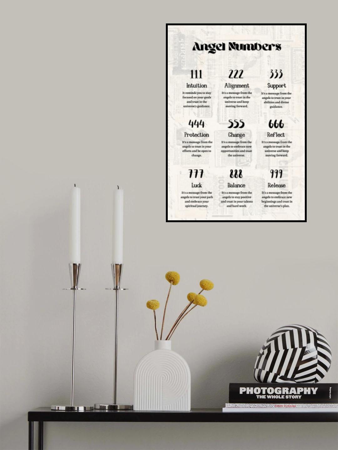 Angel Numbers Poster och Canvastavla