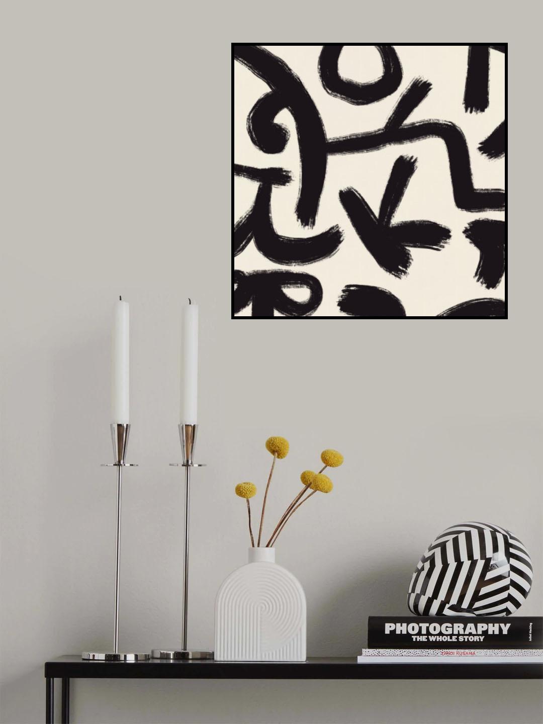 Line art abstract 06 Poster och Canvastavla