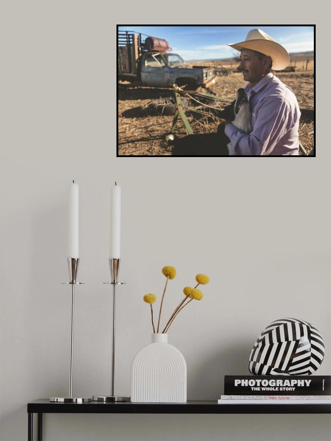 La fin del dìa en el Rancho. Poster och Canvastavla