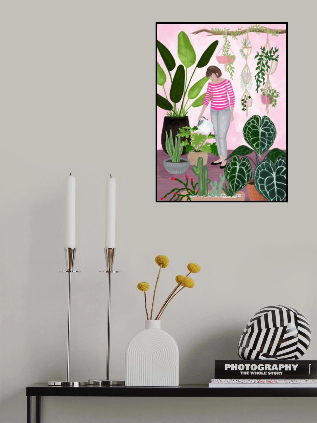 My home jungle in pink Poster och Canvastavla