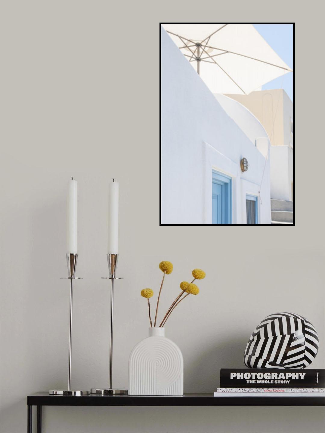 sunshade and blue doors Poster och Canvastavla