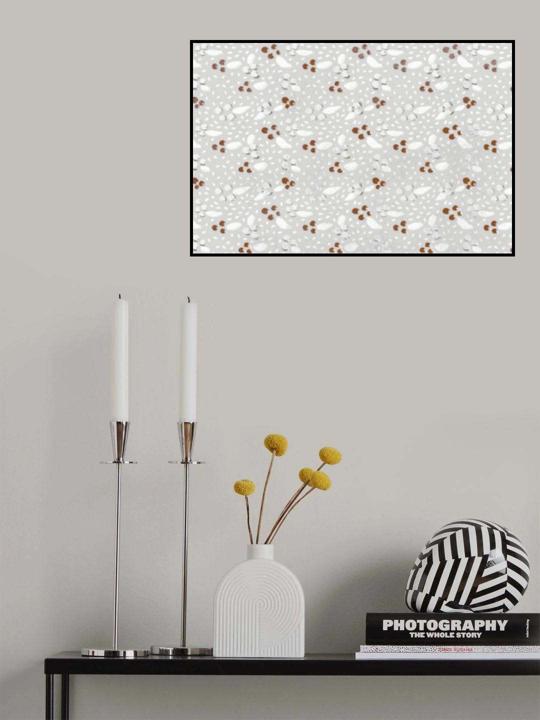Berries in Winter Square Poster och Canvastavla