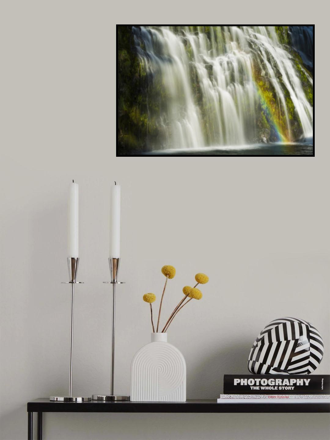 Rainbow Falls Poster och Canvastavla