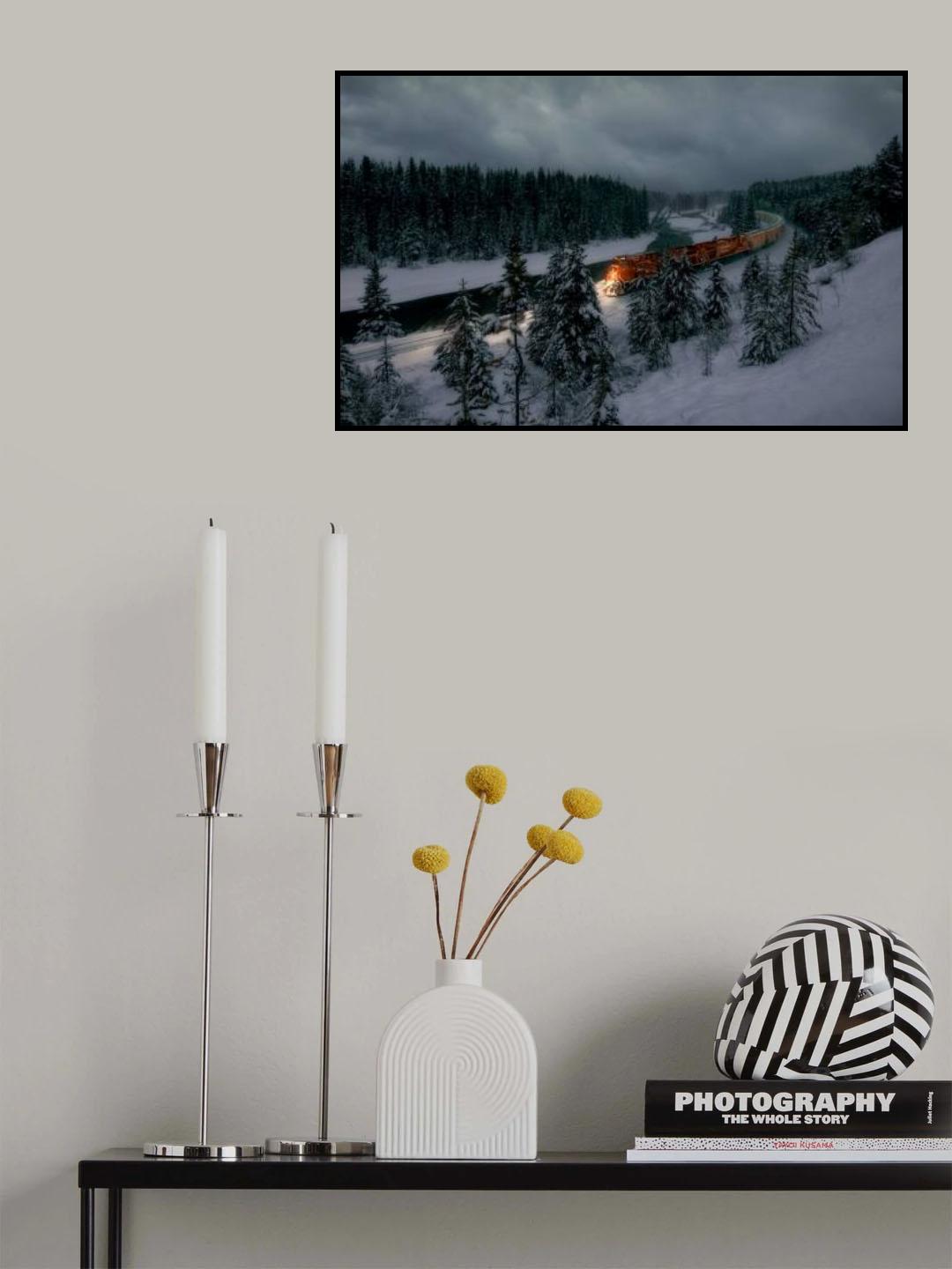 Golden Curve Poster och Canvastavla