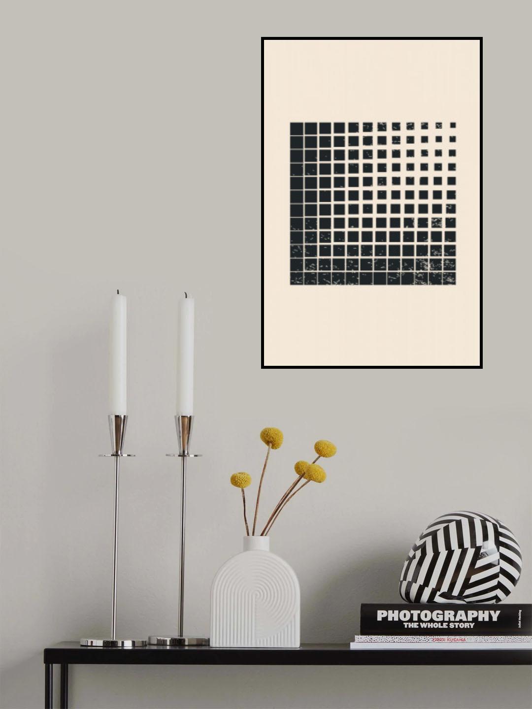 Minimal Halftone Shapes #4 Poster och Canvastavla