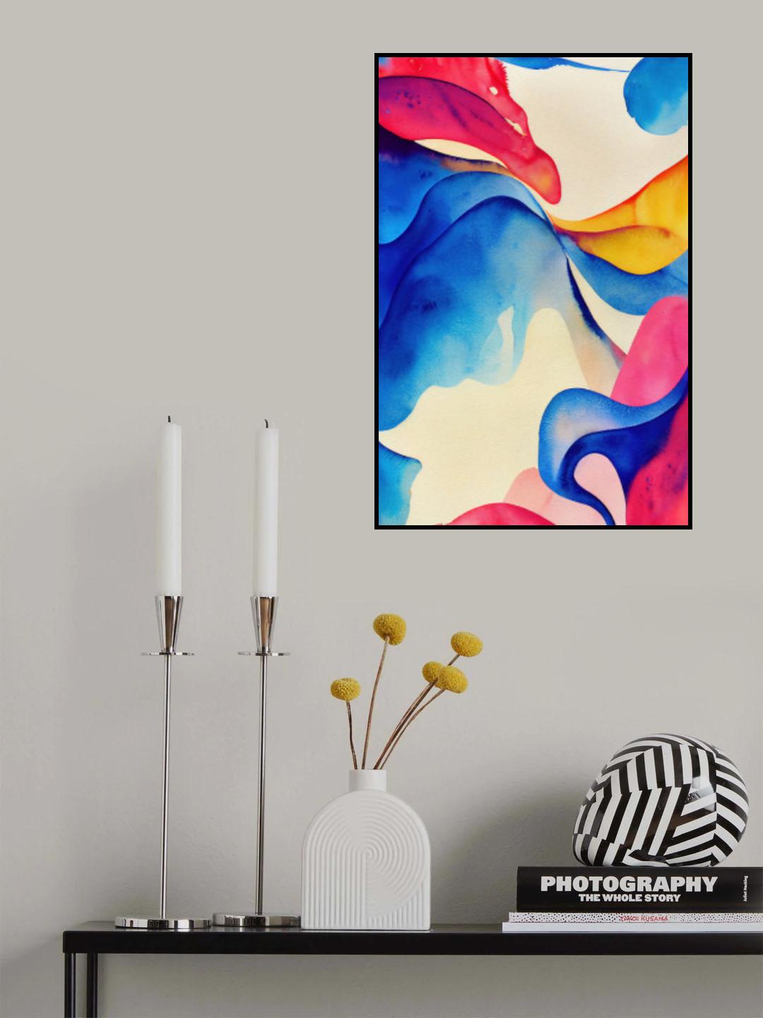 Nature Inspired Abstract Watercolor (Day 60) Poster och Canvastavla