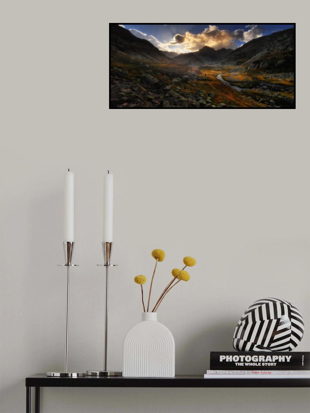 Pyrenees: towards the "Infiernos" peaks Poster och Canvastavla