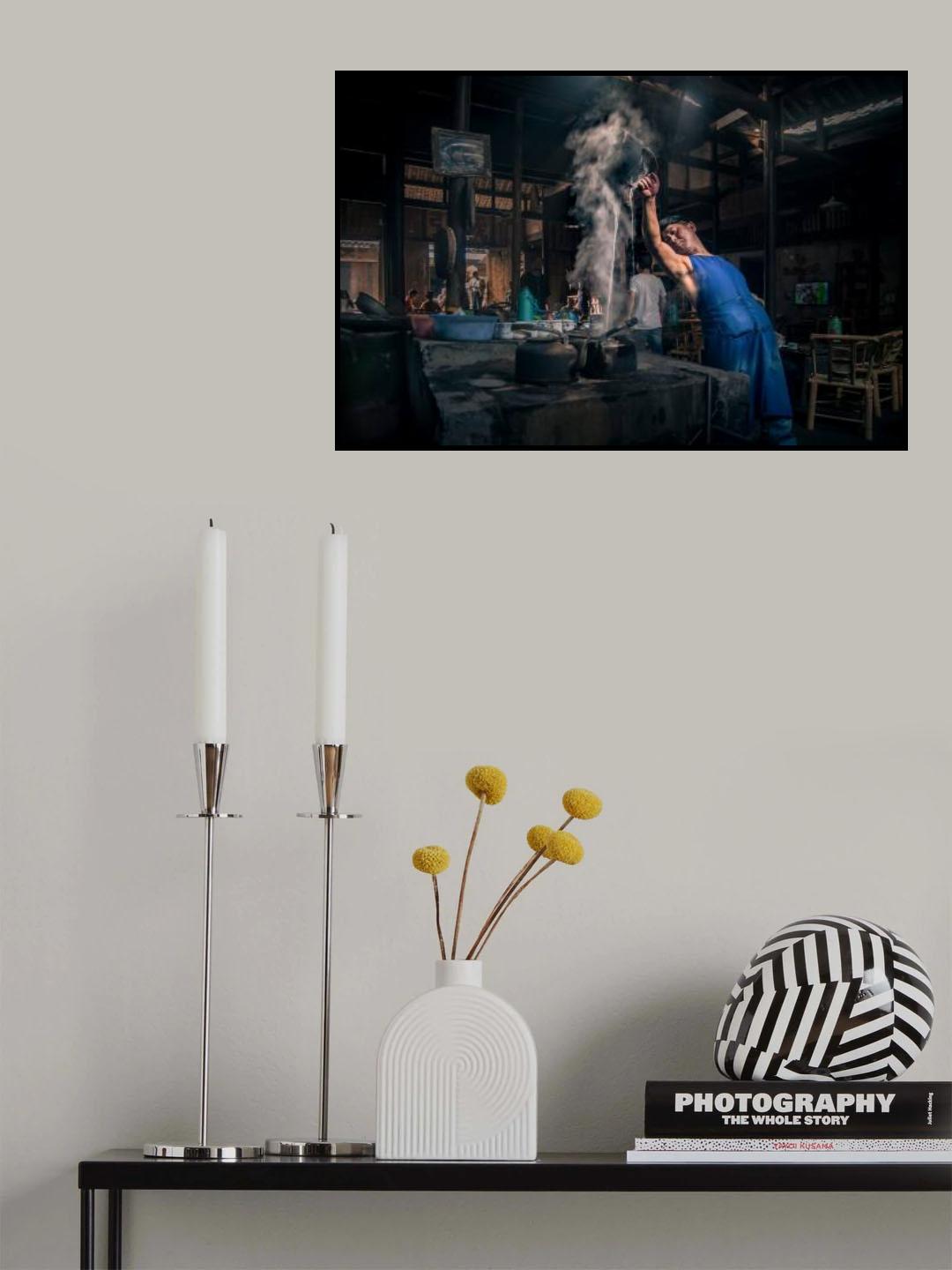 Pengzhen Old Tea House Poster och Canvastavla