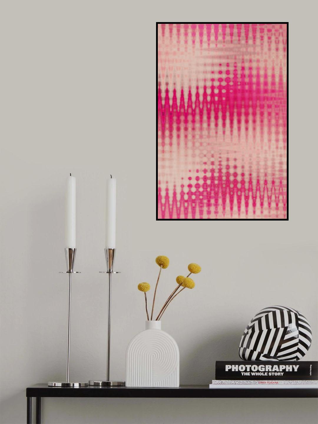 Pink Blurred Pattern Poster och Canvastavla