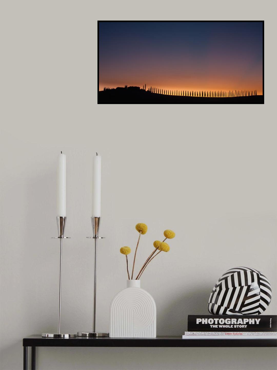 Sunrise in Tuscany. Poster och Canvastavla
