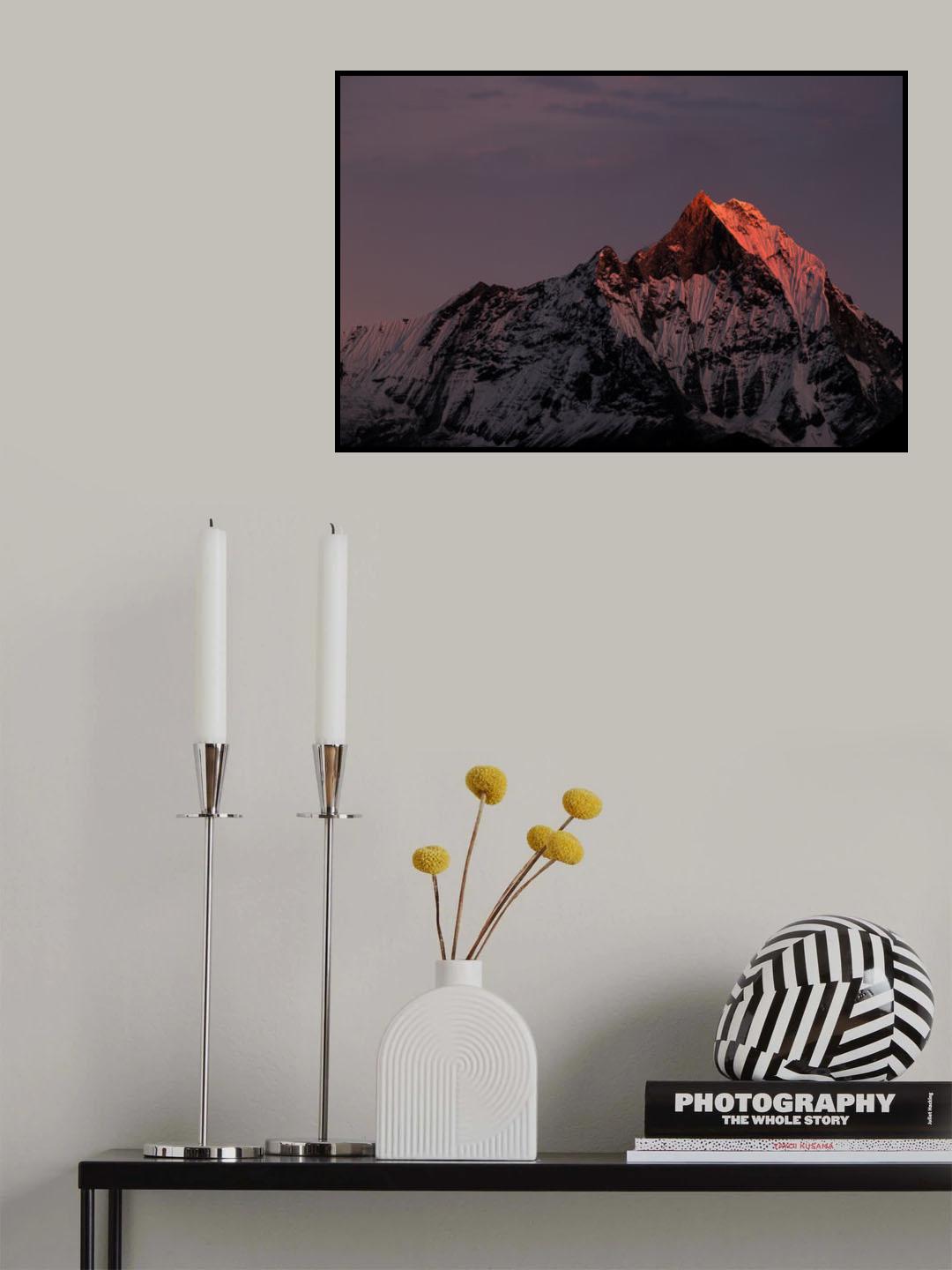 Machhapuchhare. Nepal. Annapurnas. Poster och Canvastavla