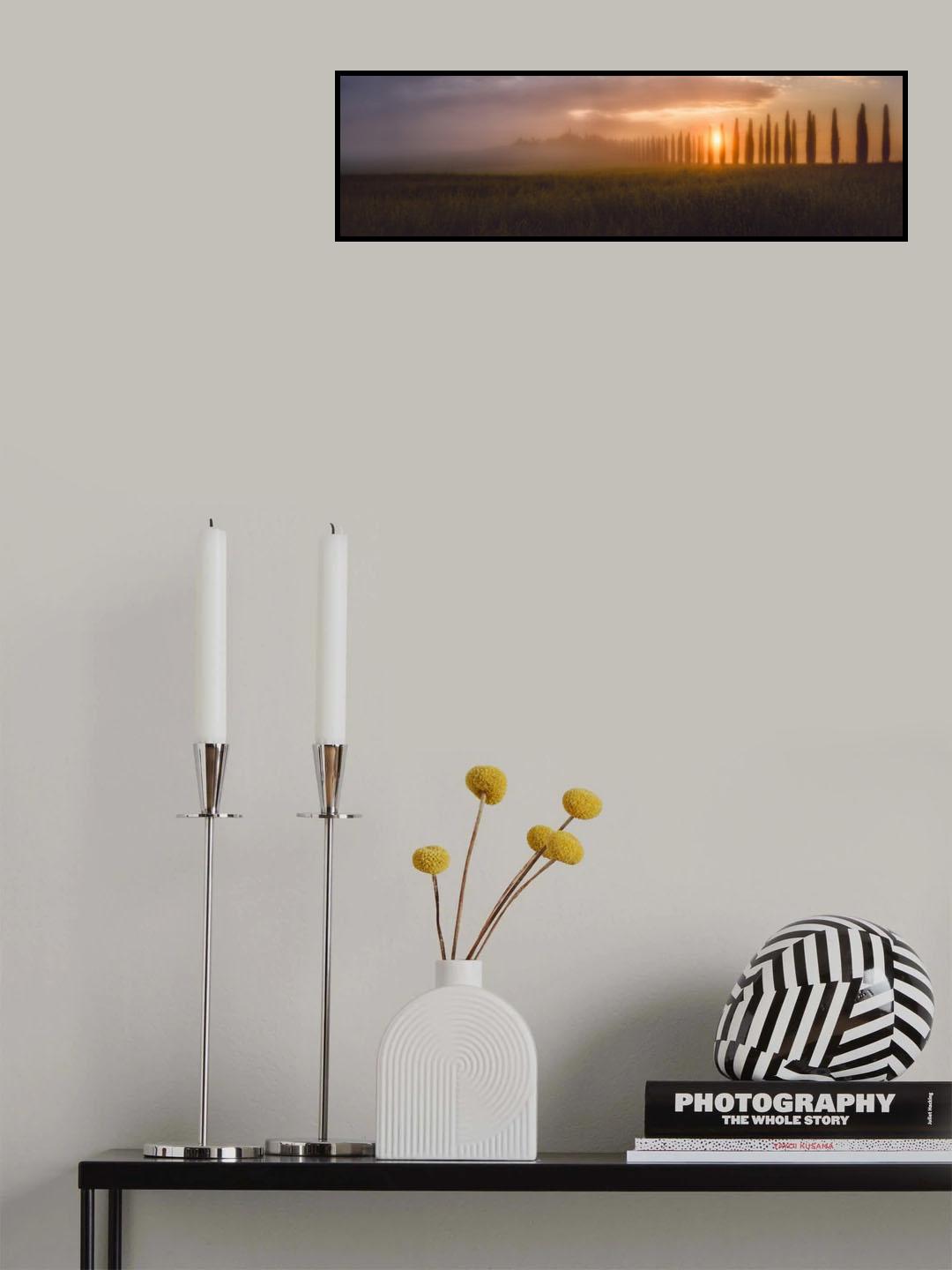 Tuscany Sunrising Poster och Canvastavla