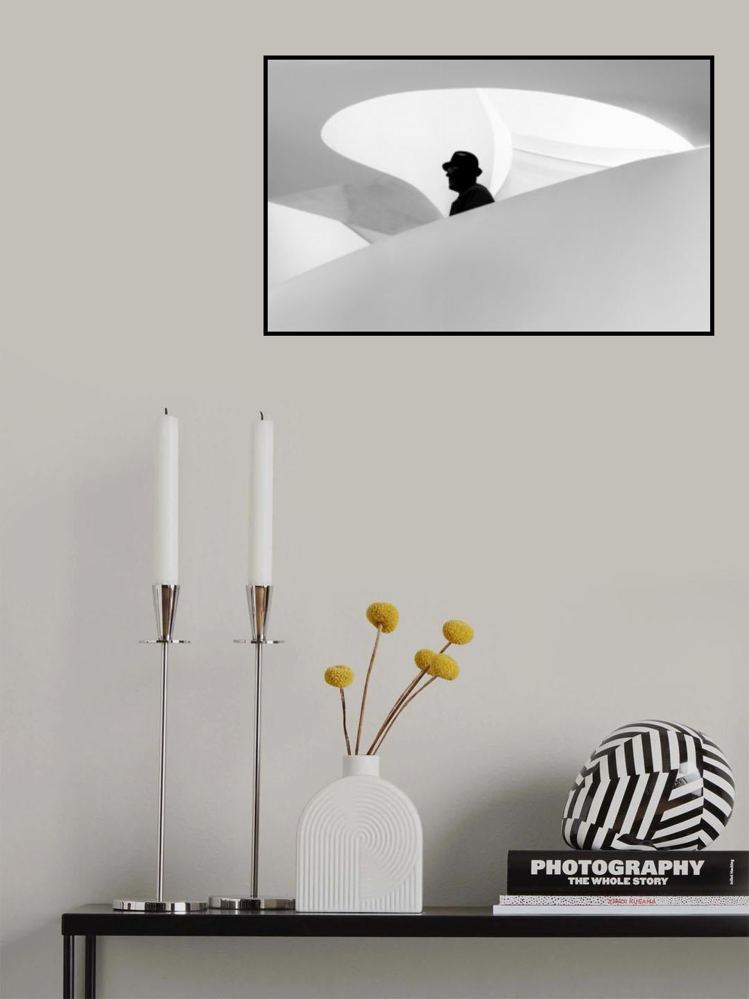 He wears a hat Poster och Canvastavla