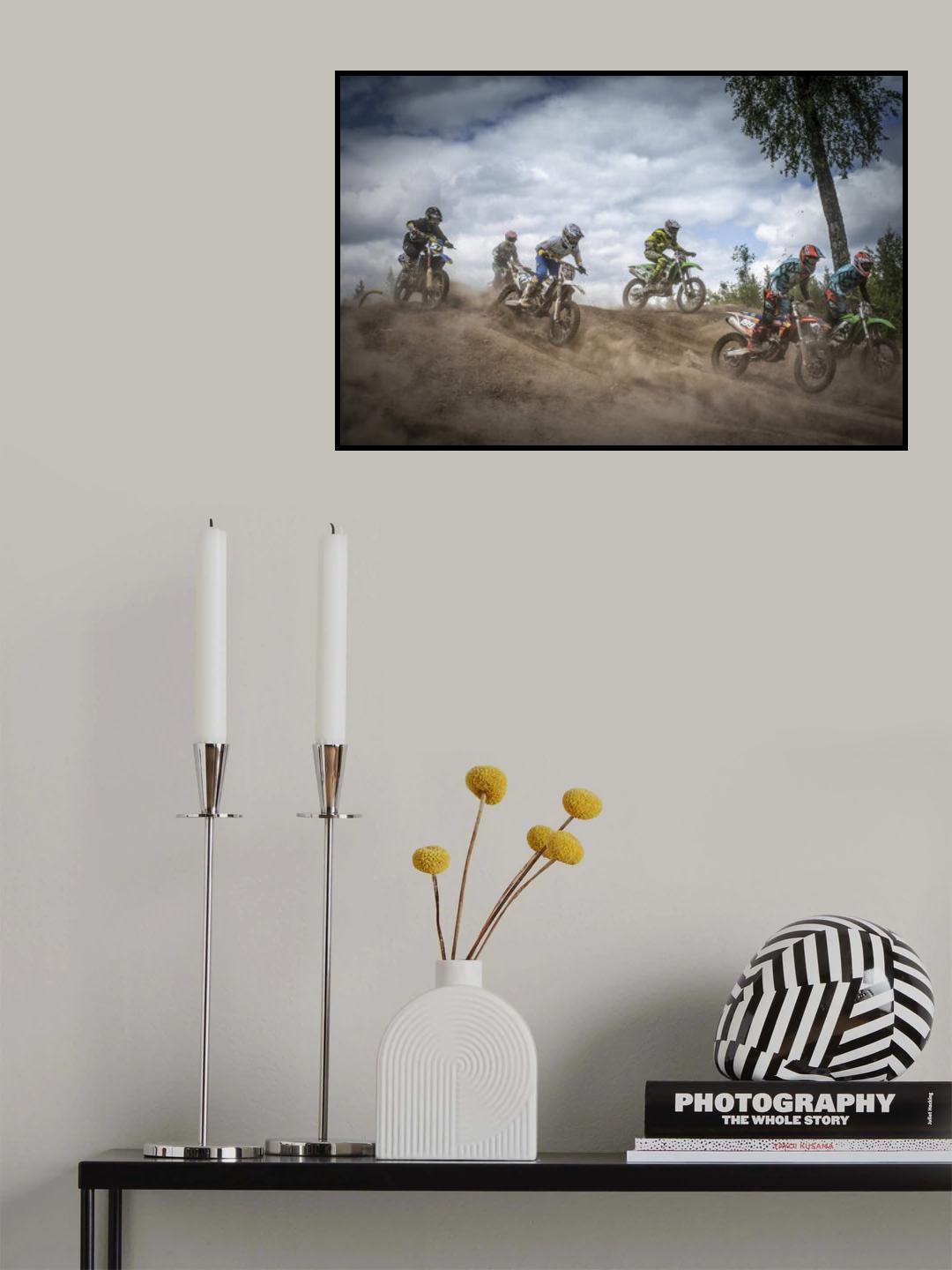 Swedish Championships in motocross 2016 Poster och Canvastavla
