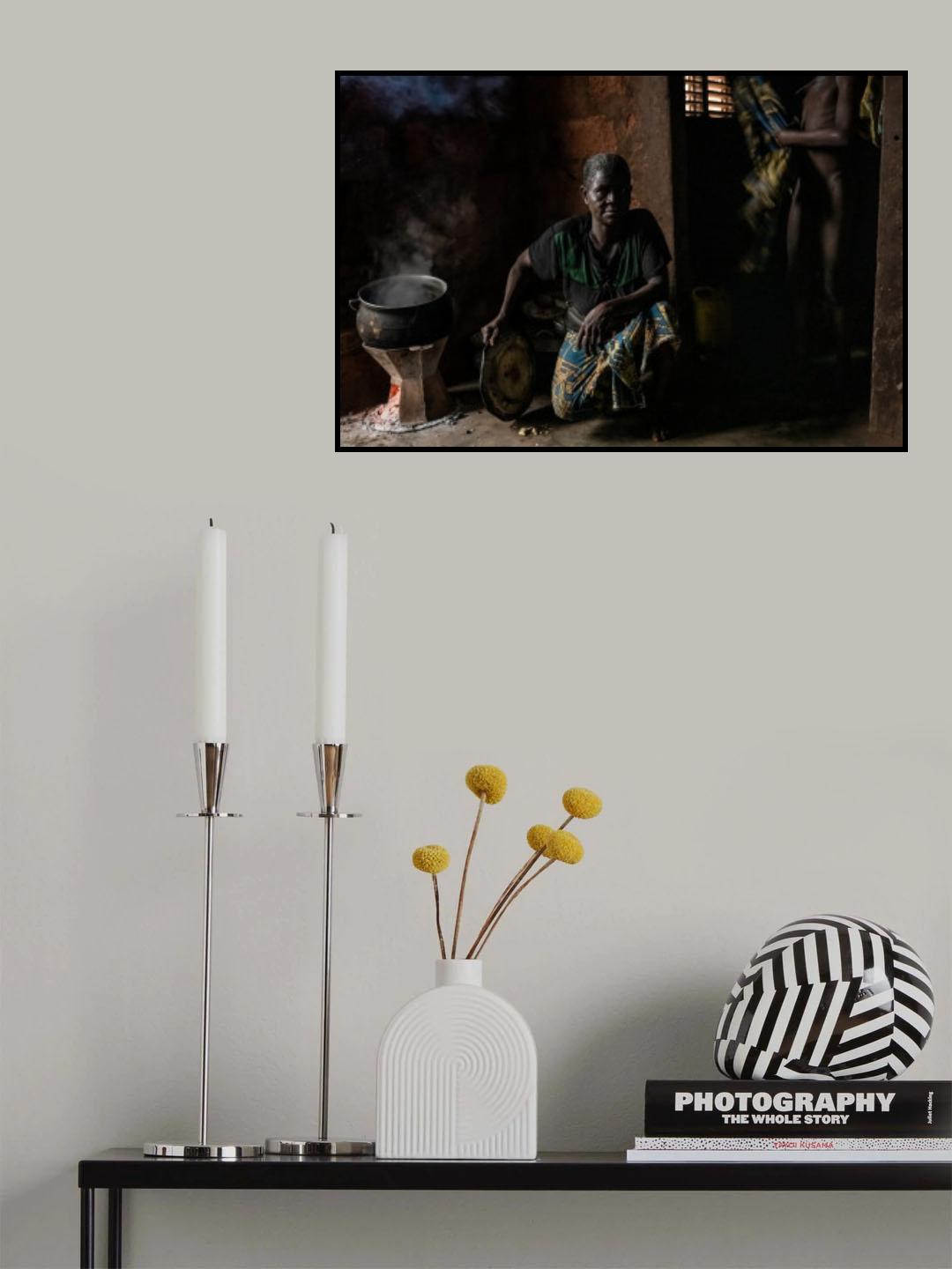 Kitchen in Benin Poster och Canvastavla