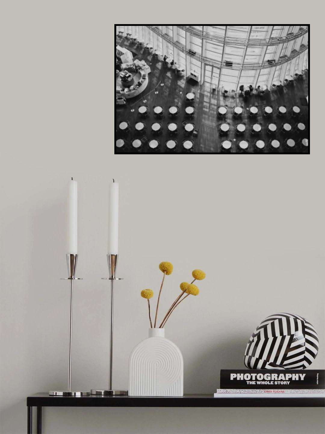 Round Table & Chairs Poster och Canvastavla