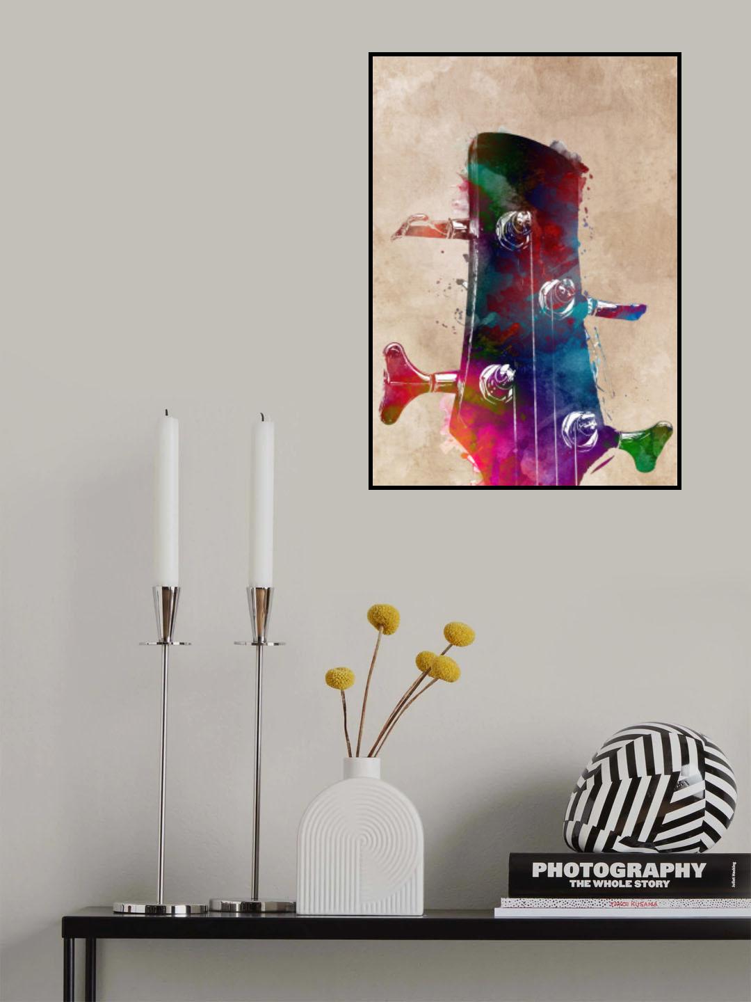 Guitar music art 1 Poster och Canvastavla