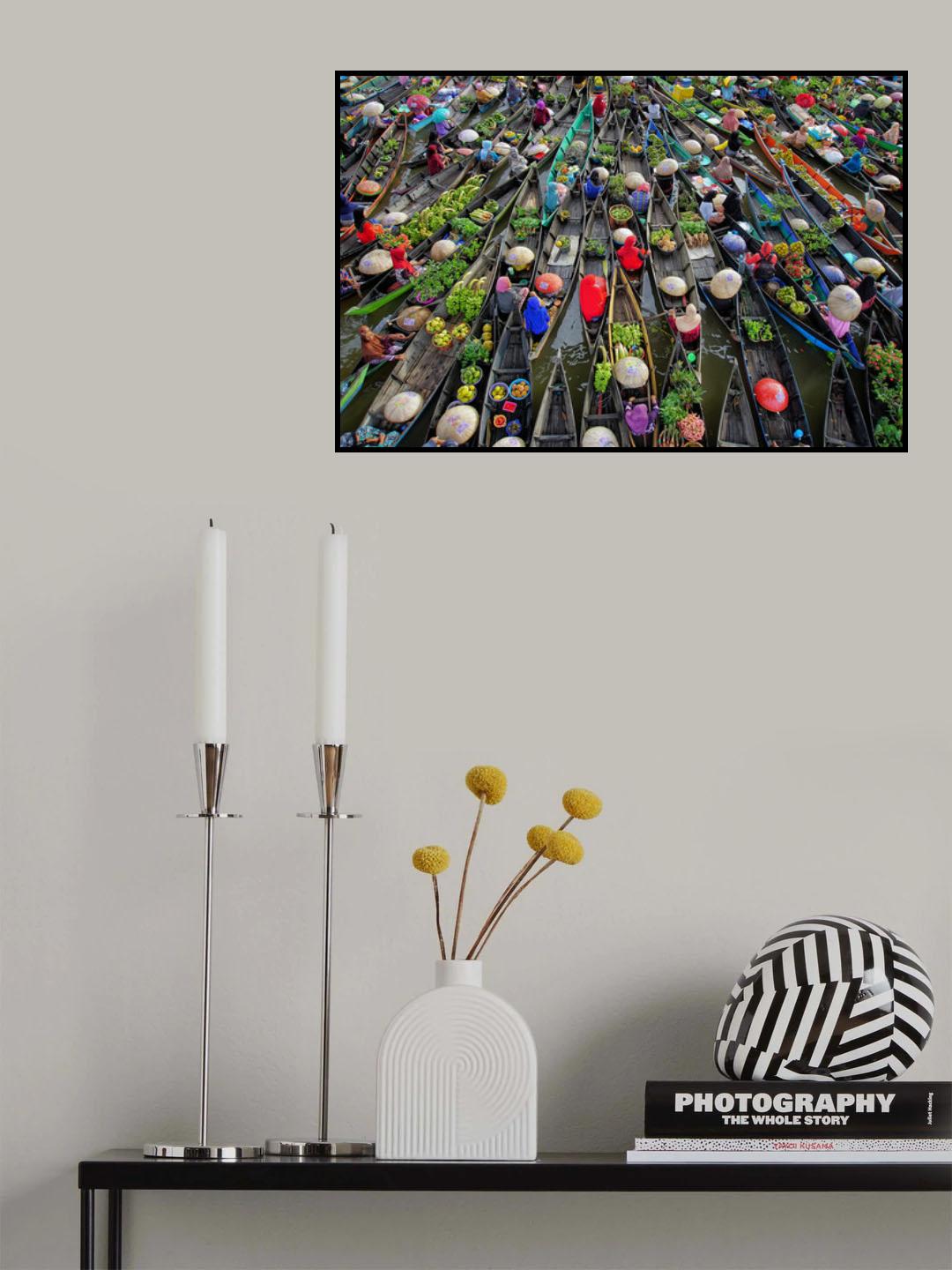 Lokbaintan Floating Market Festival Poster och Canvastavla