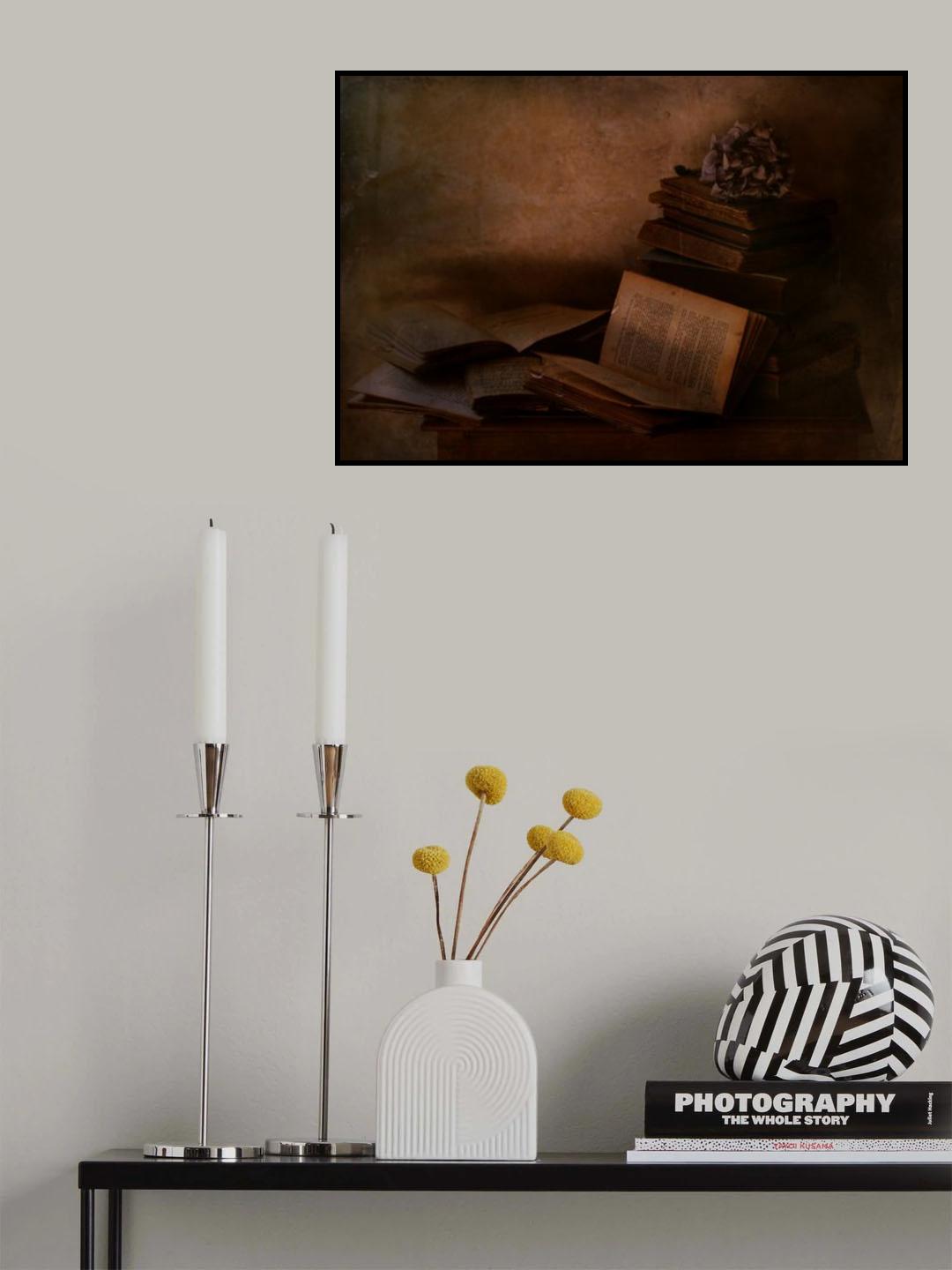 Old books Poster och Canvastavla
