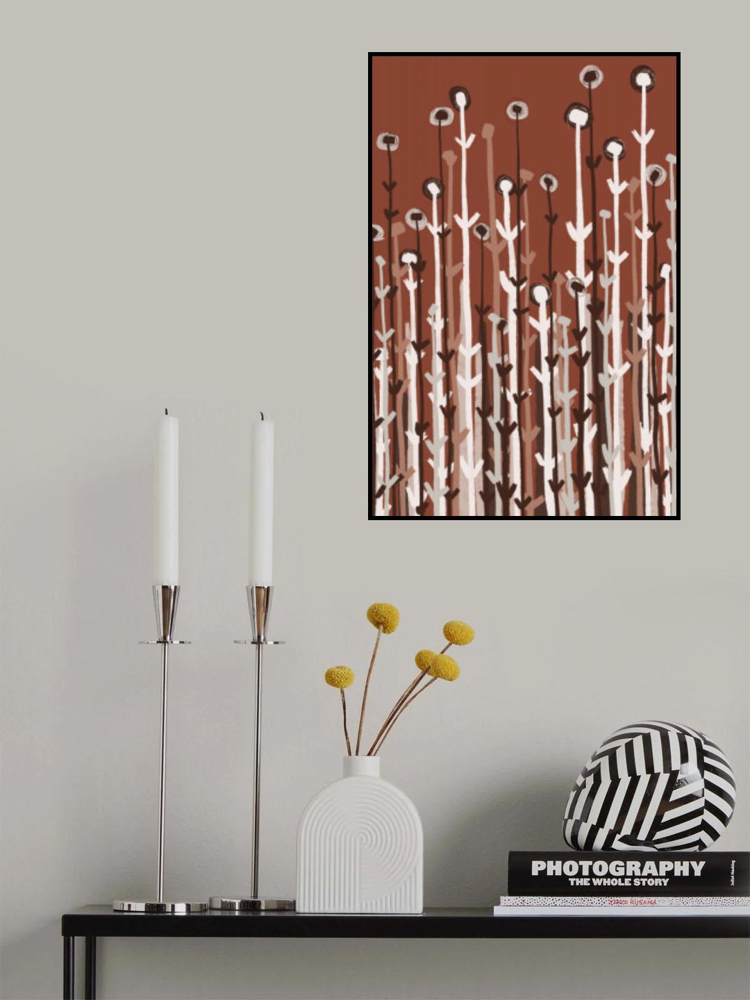 Pastel Reed Poster och Canvastavla