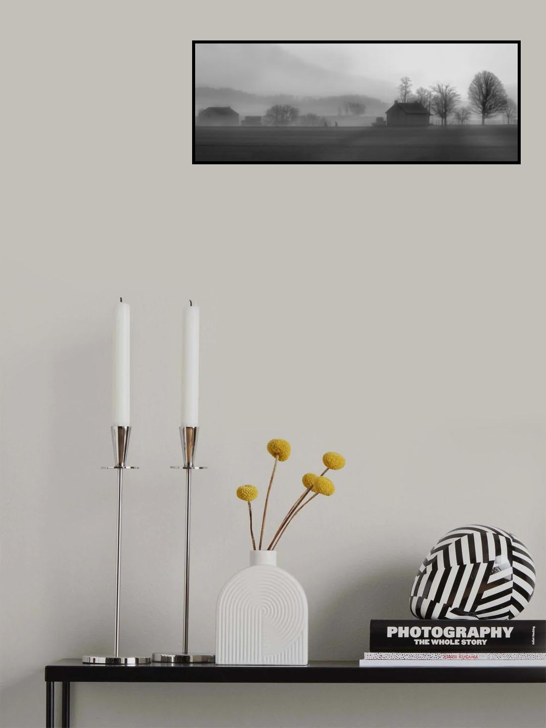 Foggy Morning to school Poster och Canvastavla