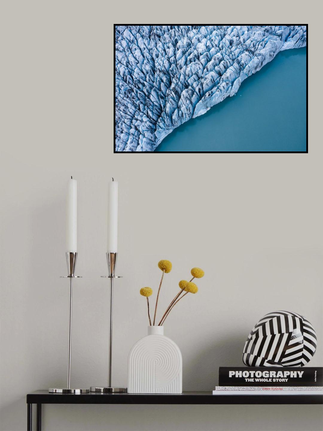 Flying over Iceland Poster och Canvastavla