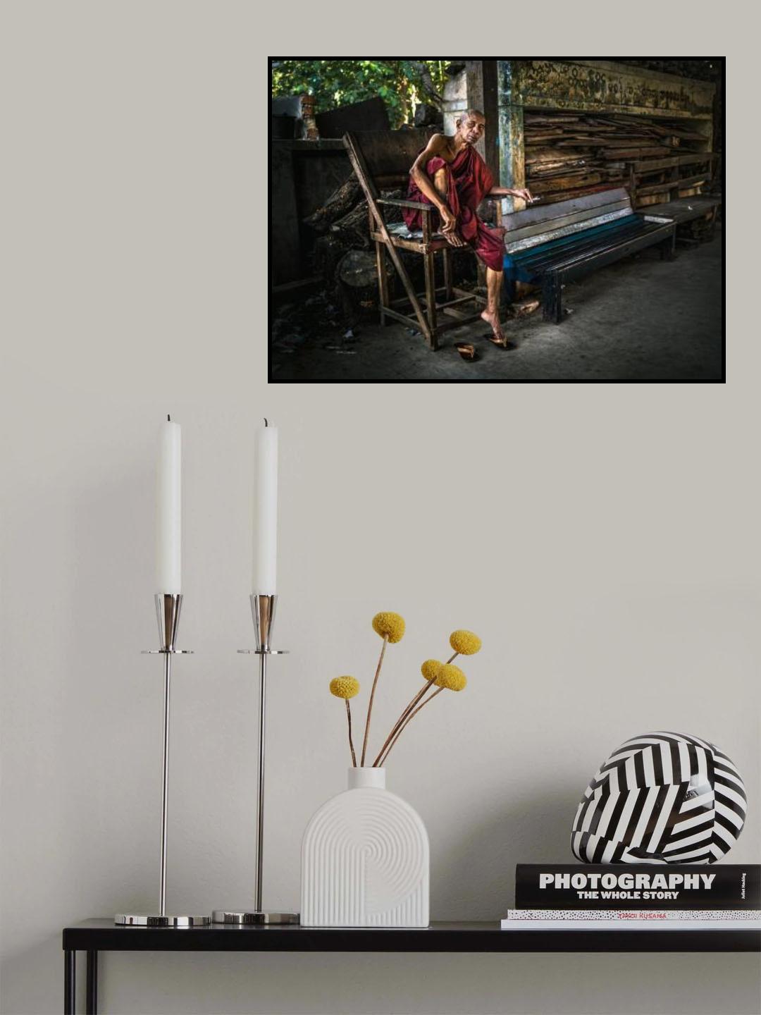 Smoking monk Poster och Canvastavla