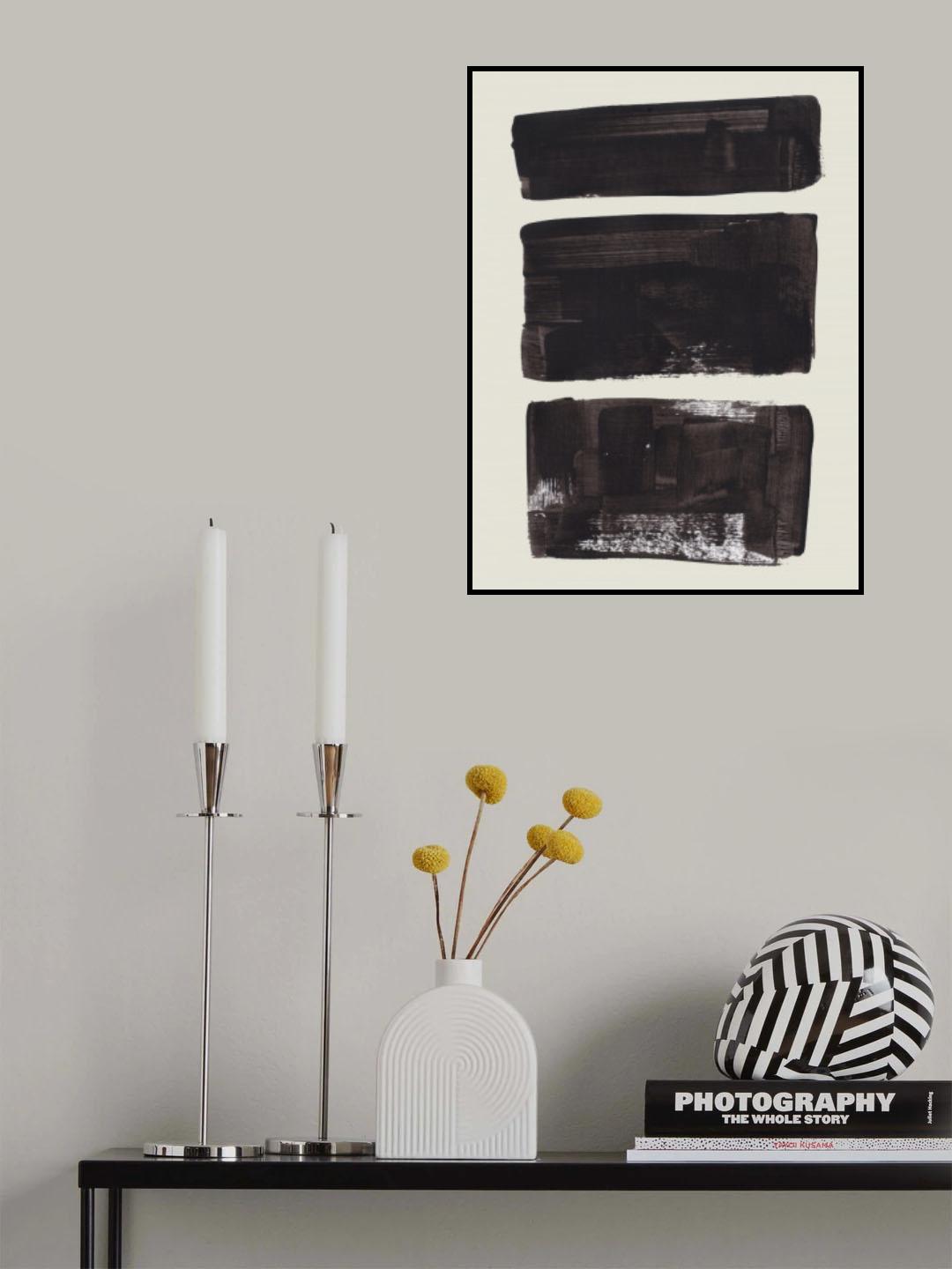 Ink Motif 9 Poster och Canvastavla