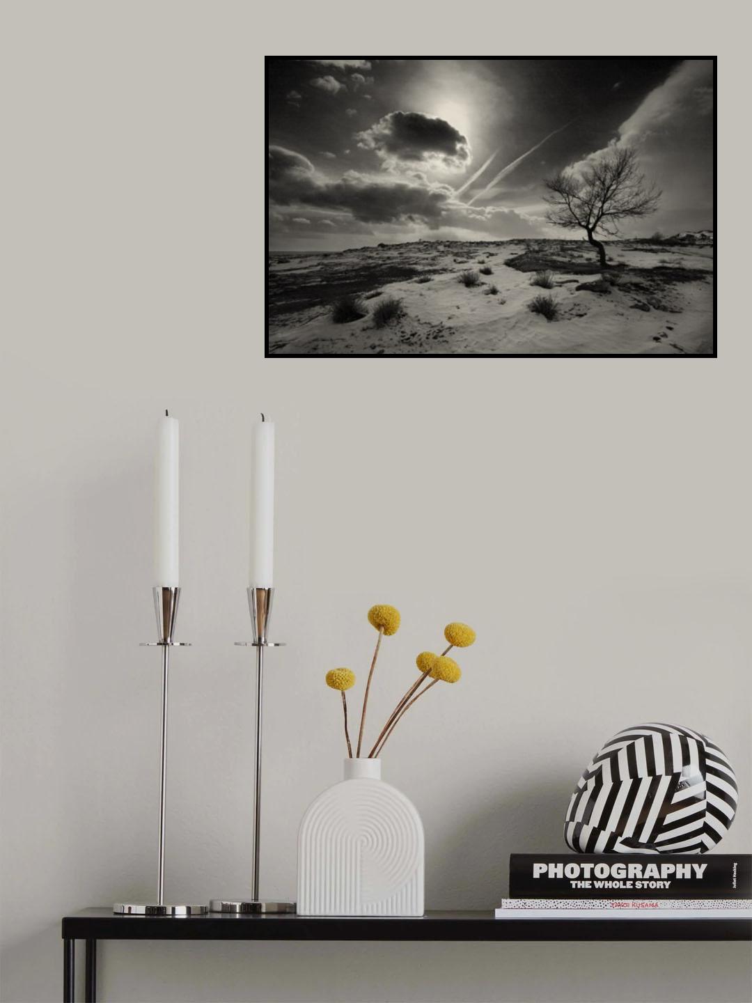 Cloud and Tree Poster och Canvastavla