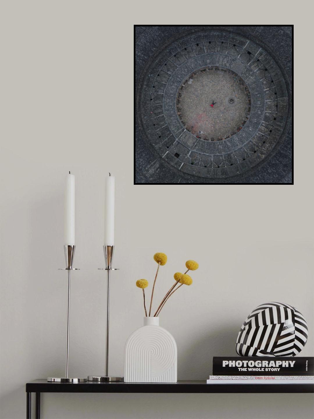 Earth Building Poster och Canvastavla