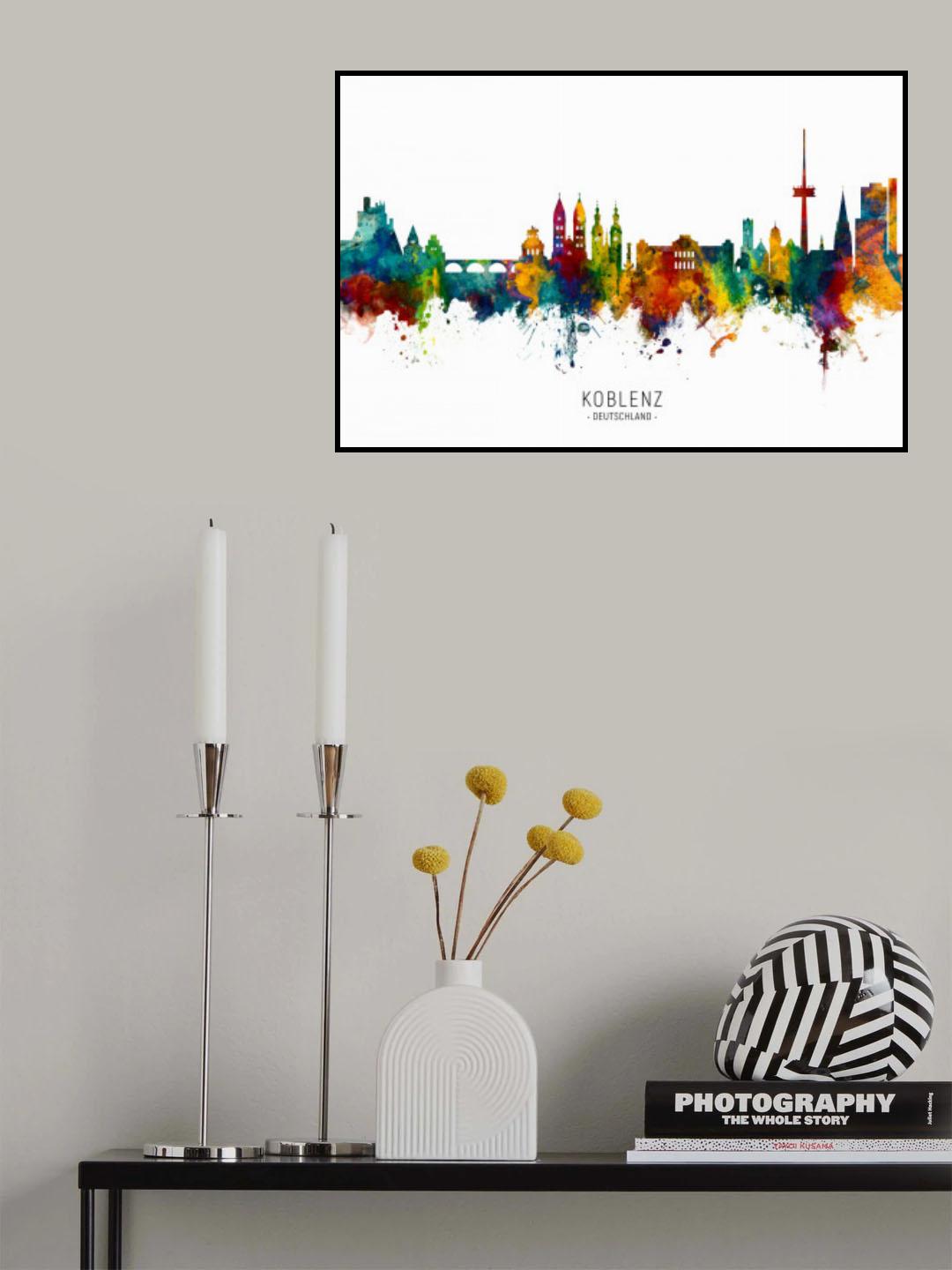 Koblenz Germany Skyline Poster och Canvastavla