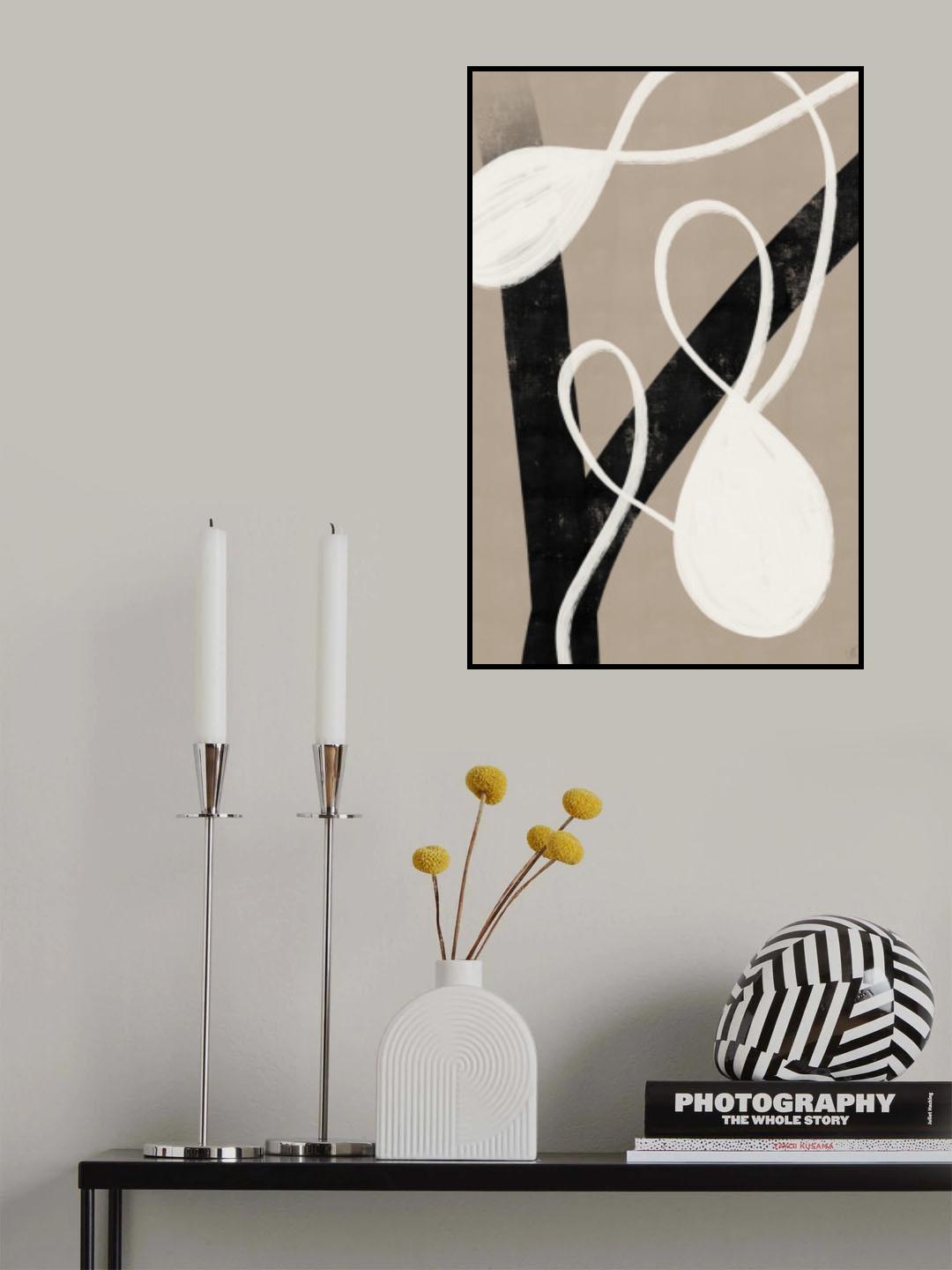 Beige abstract No.1 Poster och Canvastavla