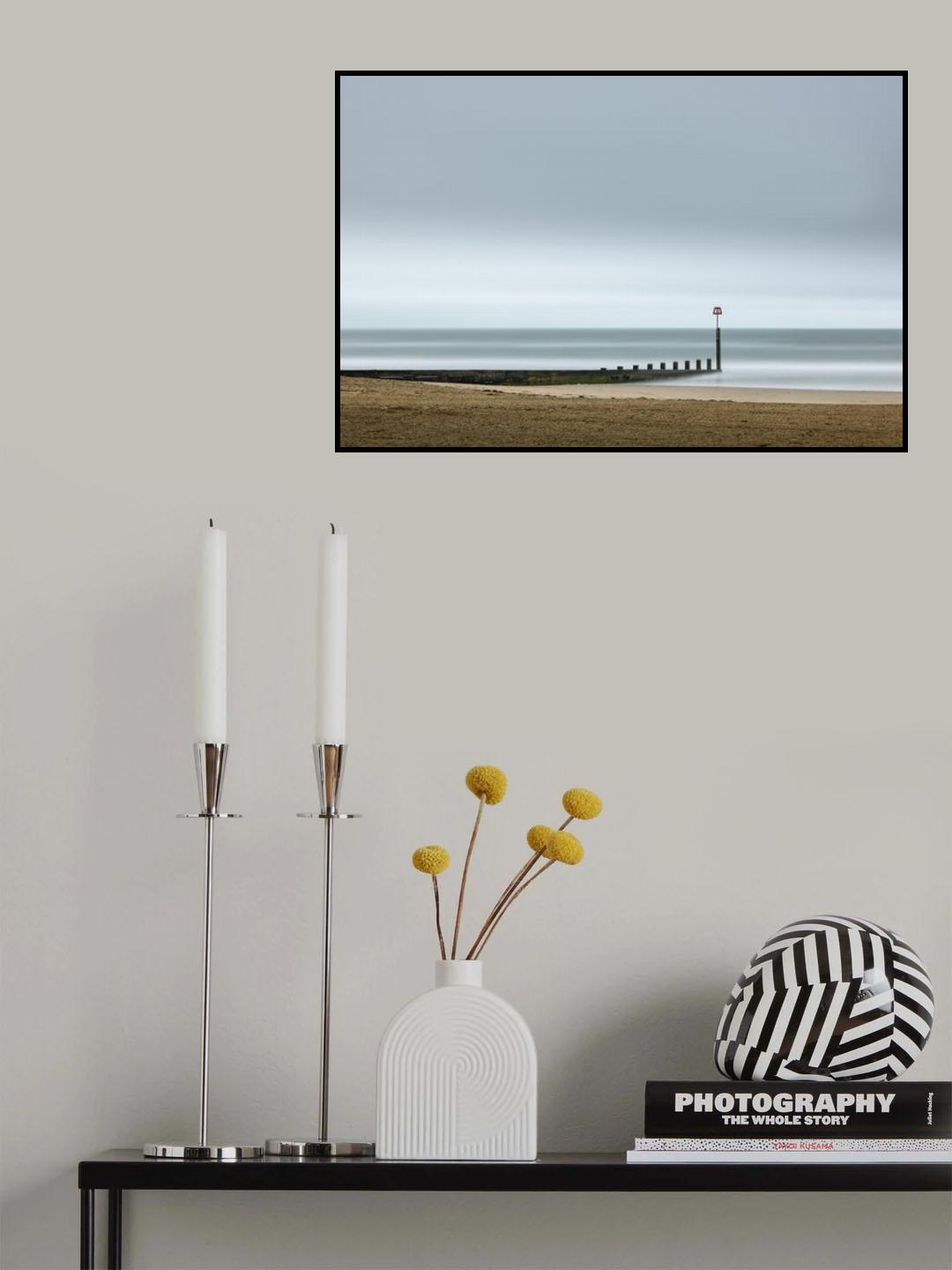Bournemouth Beach Poster och Canvastavla