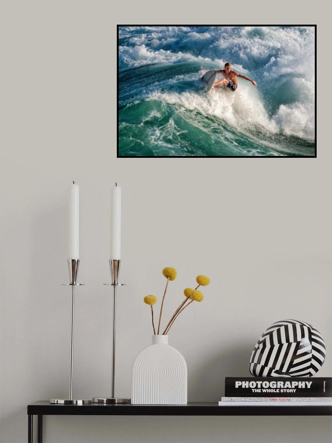 Surfing Poster och Canvastavla